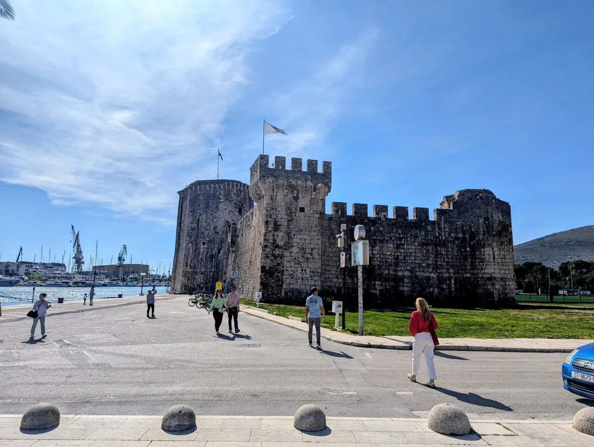 Kamerlengo Fortress, the 15th-century Venetian castle at the western tip of Trogir